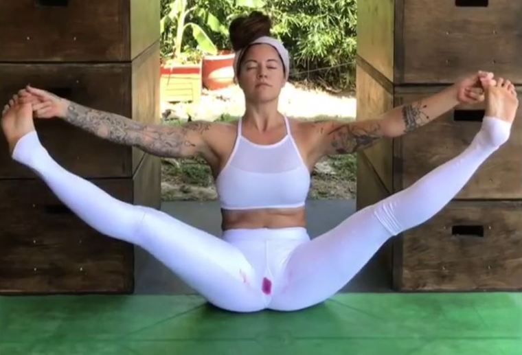 Sweaty teen fitness instructor armpit fetish