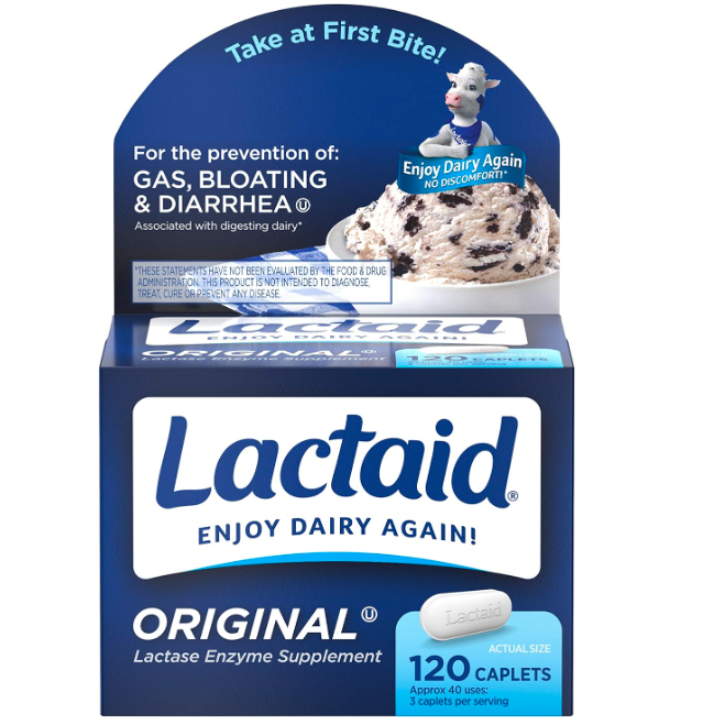 Lactaid caplets for lactose intolerance