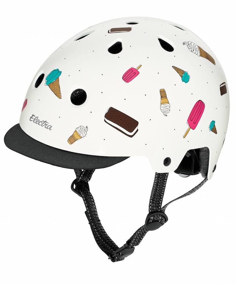cream bike helmet