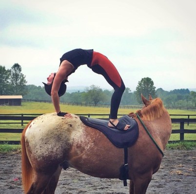 Move Over, Yoga Mats—People Are Now Practicing on Horseback