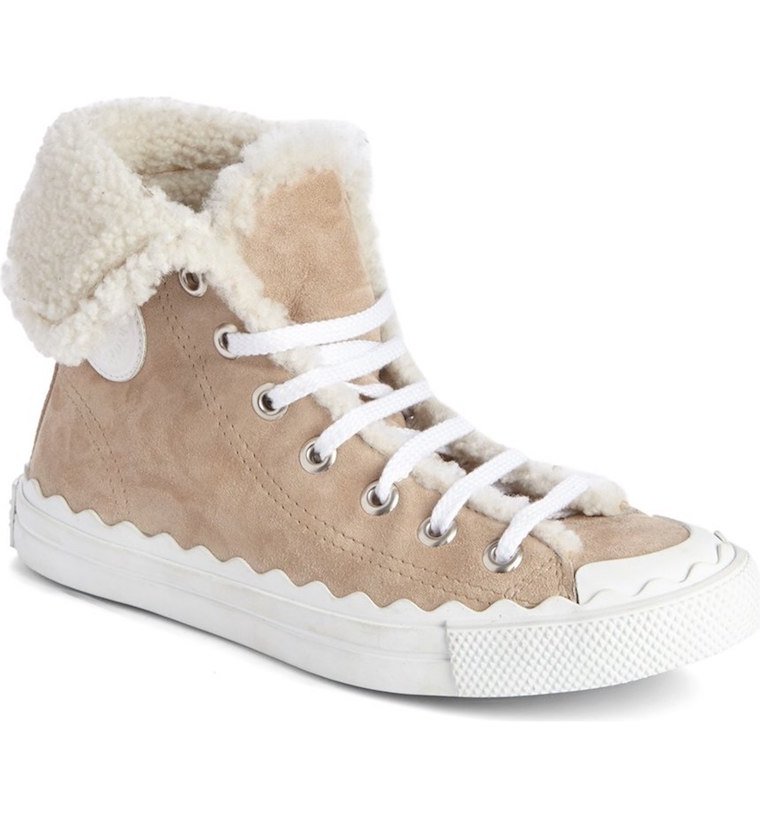 fur lined tennis shoes
