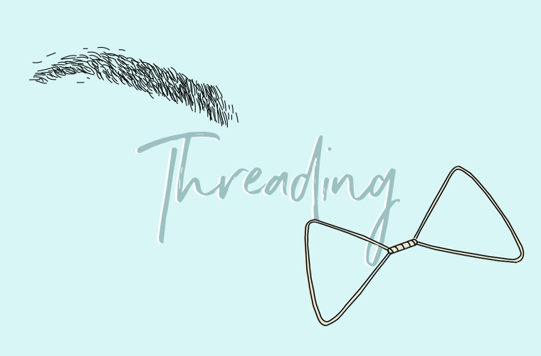 threading brows