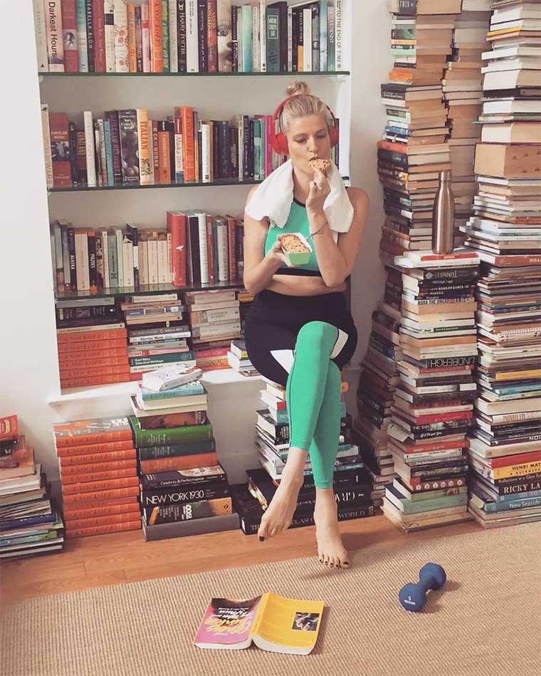 Lucy Sykes on wellness book Fitness Junkie