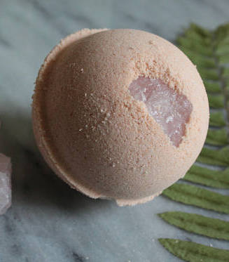 bath bombs with gemstones inside