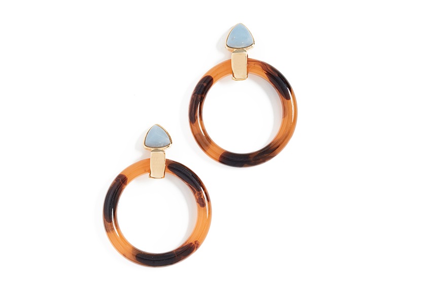 Lizzie Fortunato Sunset Hoops, $185