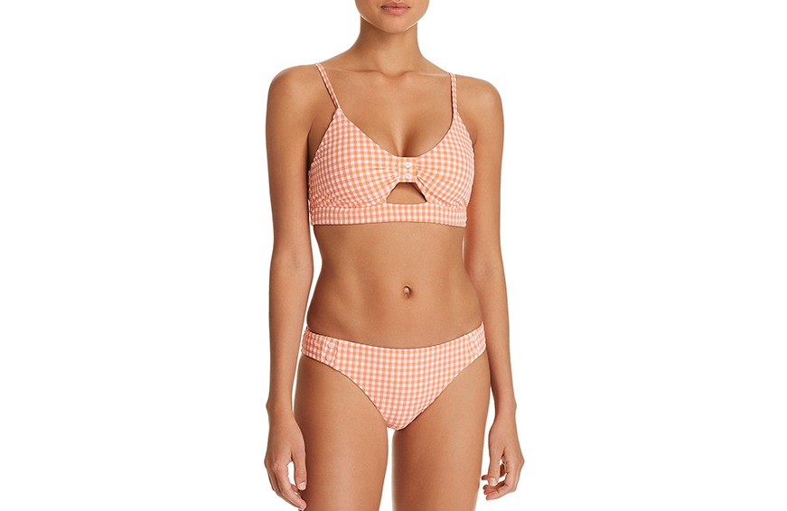 Nanette Lepore Capri Gingham Bikini Top, $86