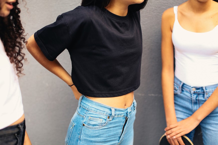 jeans that go up to your belly button