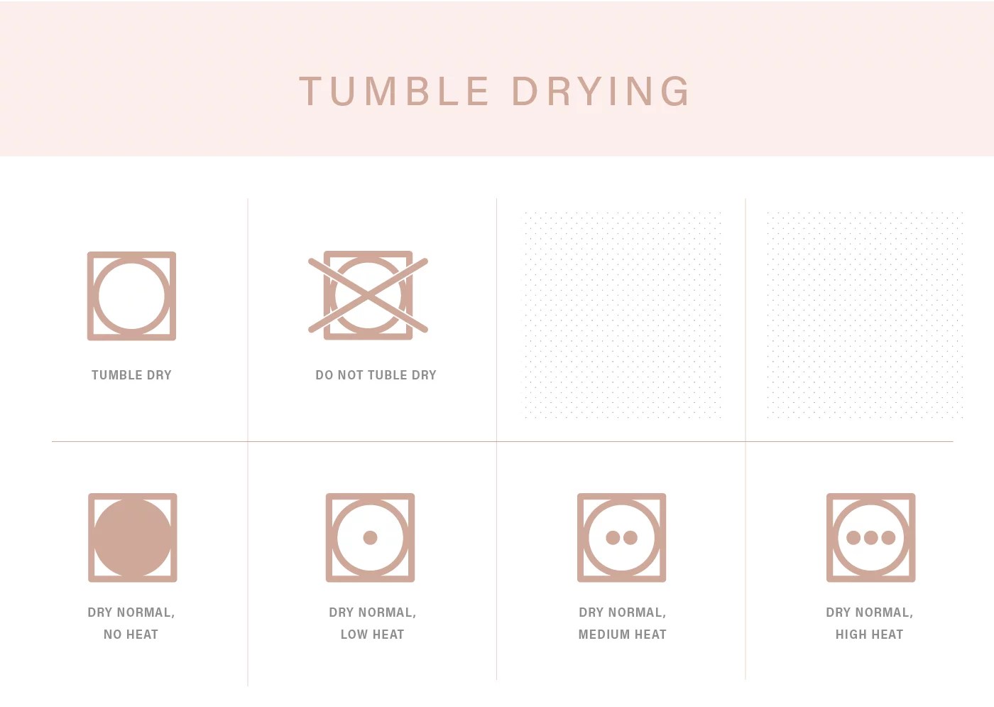 Tumble Dry, Normal, Low Heat