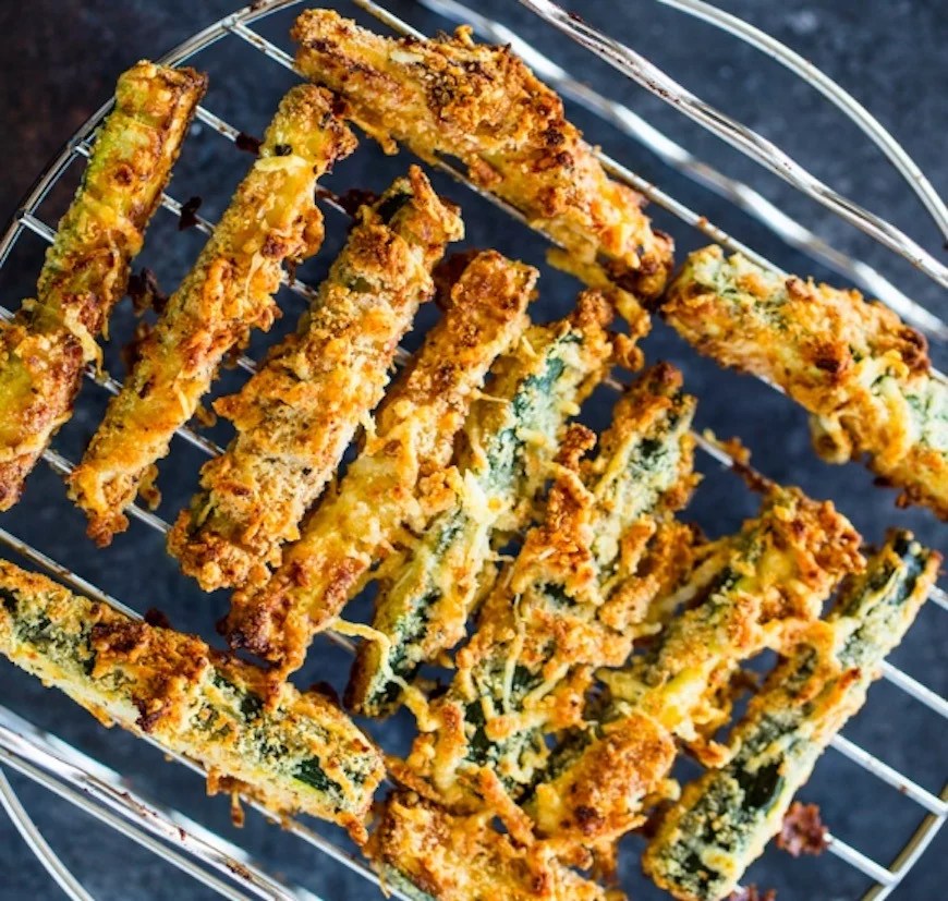 Air Fryer Zucchini Chips (Easy & Crispy!) - Wholesome Yum