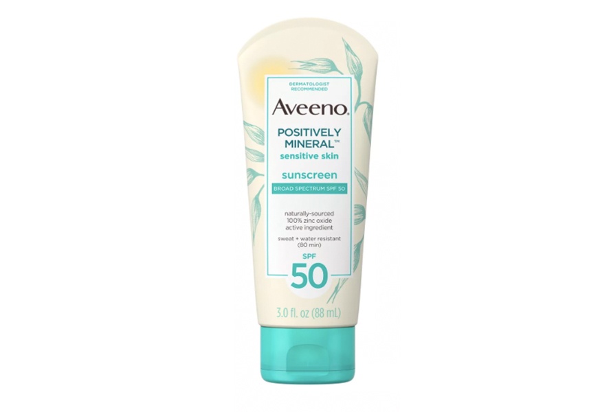 aveeno positively mineral sunscreen for sensitive skin