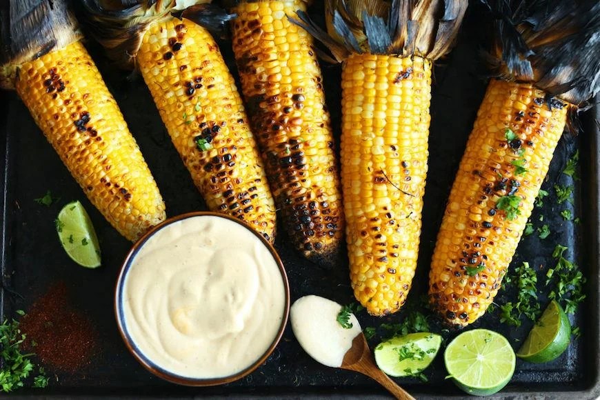 Roasted Corn with Hot Paprika and Cilantro - Very Smart Ideas