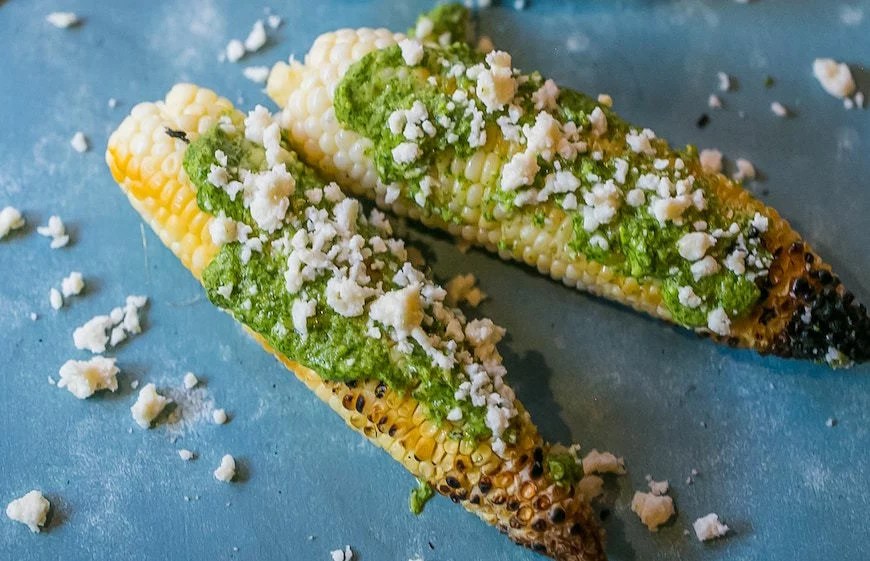 Roasted Corn with Hot Paprika and Cilantro - Very Smart Ideas