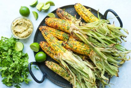 Roasted Corn with Hot Paprika and Cilantro - Very Smart Ideas