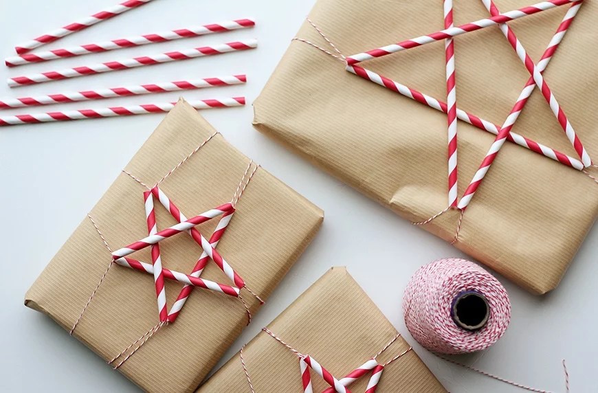DIY Paper Straw Gift Wrap Toppers - 5 Ways