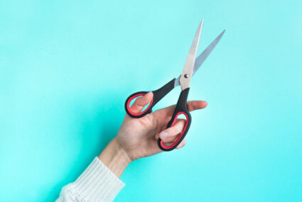 how to self cut hair with scissors