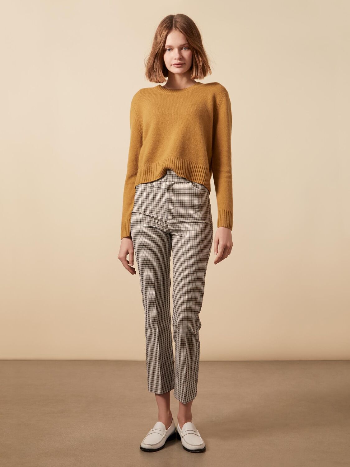 Italic Cropped Cashmere Sweater