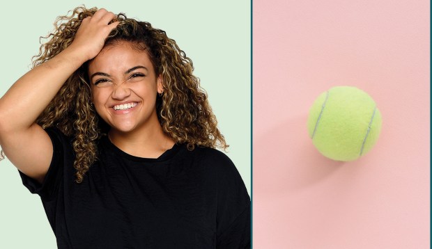 Why the Humble Tennis Ball Is Olympic Gymnast Laurie Hernandez's Recovery Tool of Choice