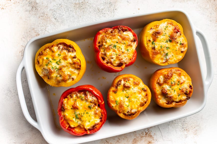 ground beef stuffed peppers