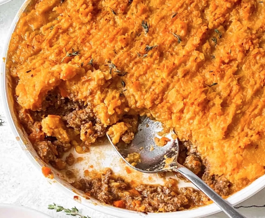 sweet potato shepherd's pie