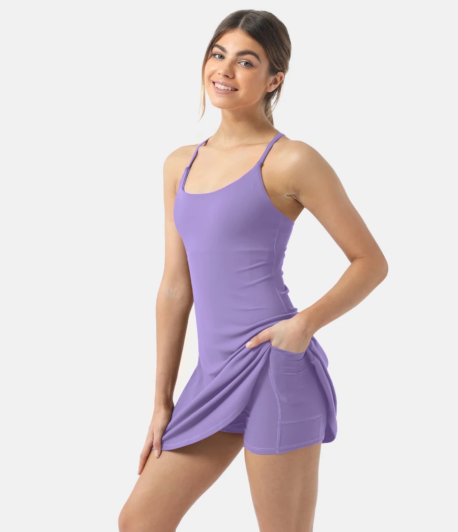 GORSOIZY Exercise Dress for Women with Shorts and India