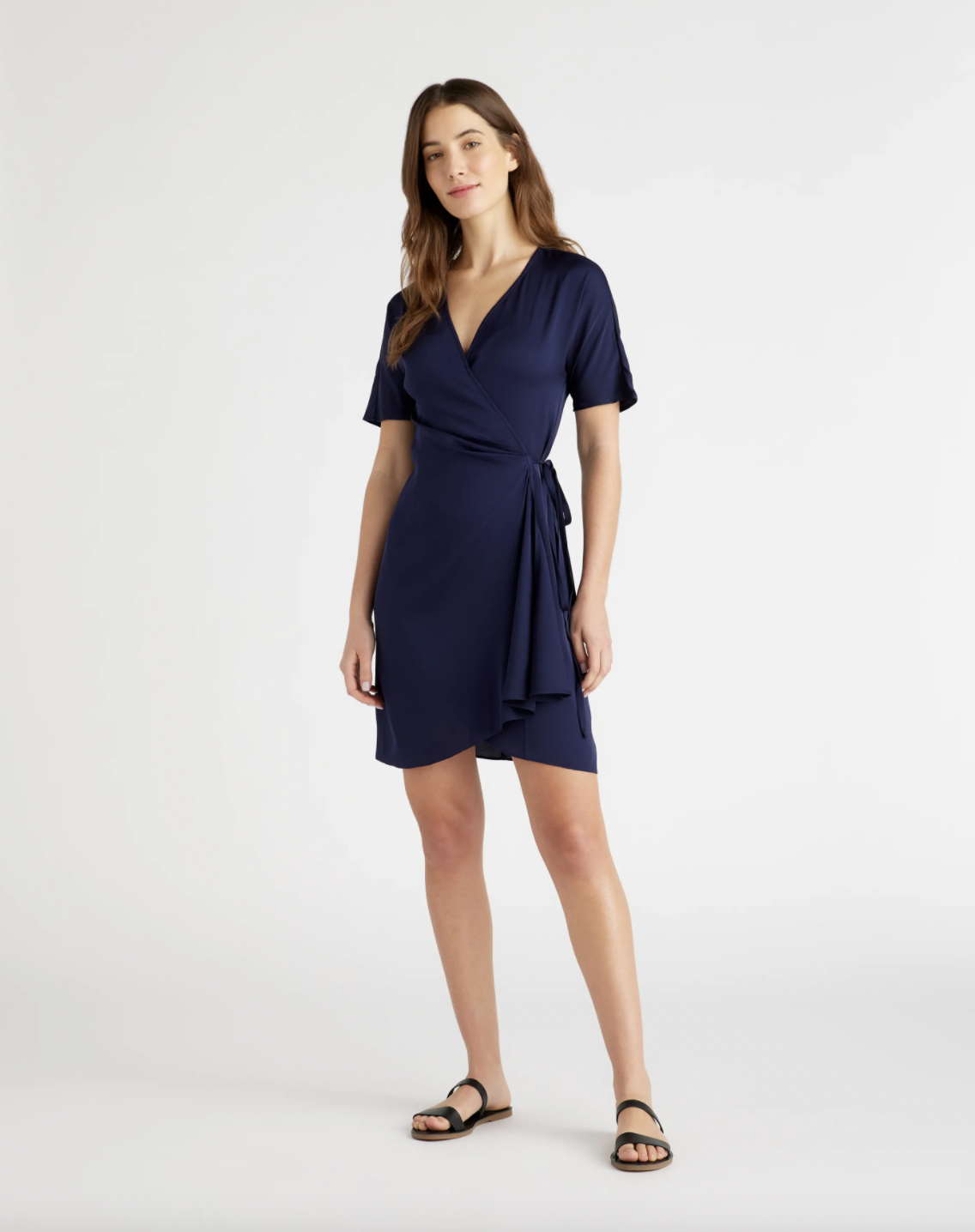 This $80 Washable Silk Wrap Dress Is *Finally* Back in Stock