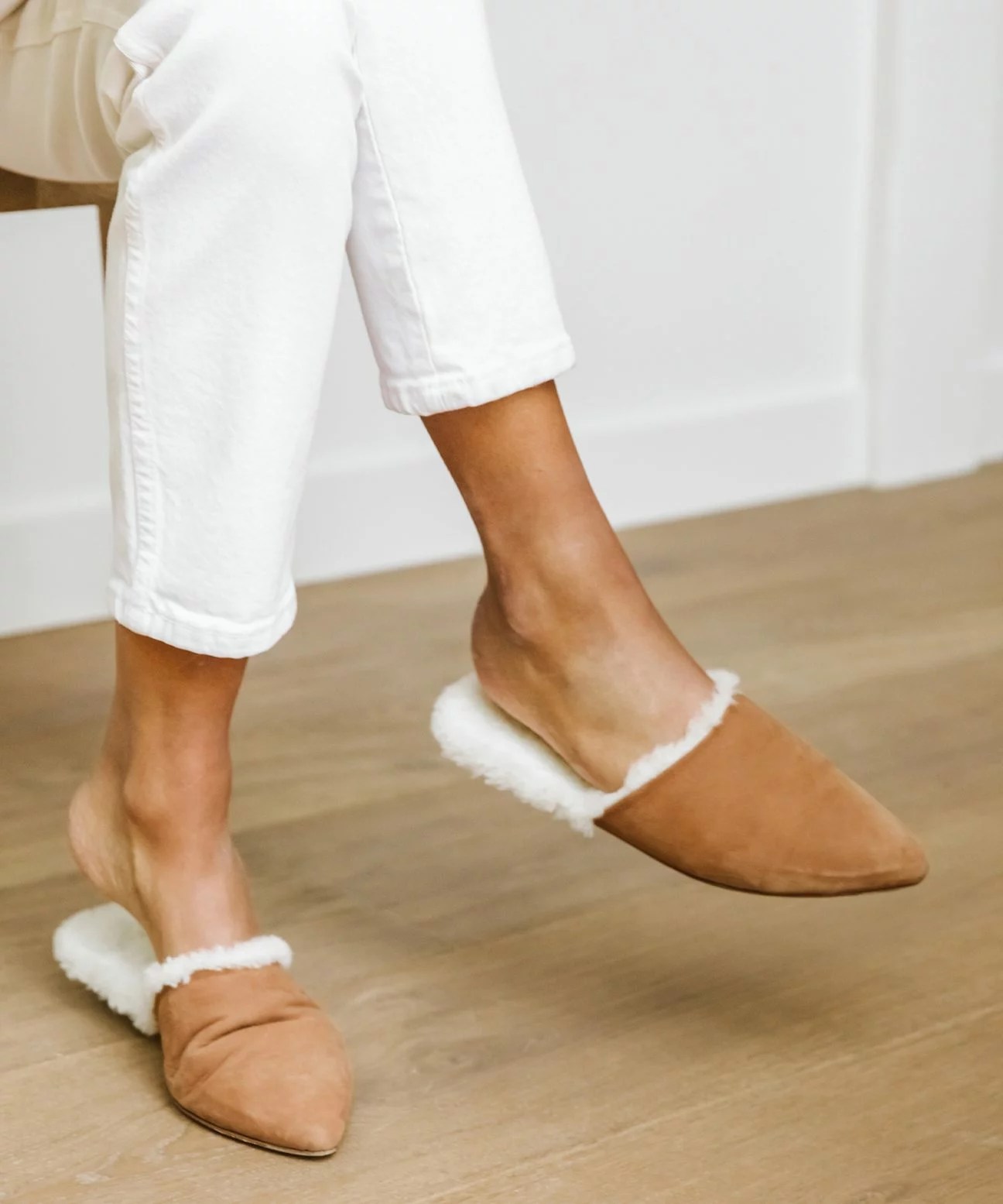 Shearling mules deals