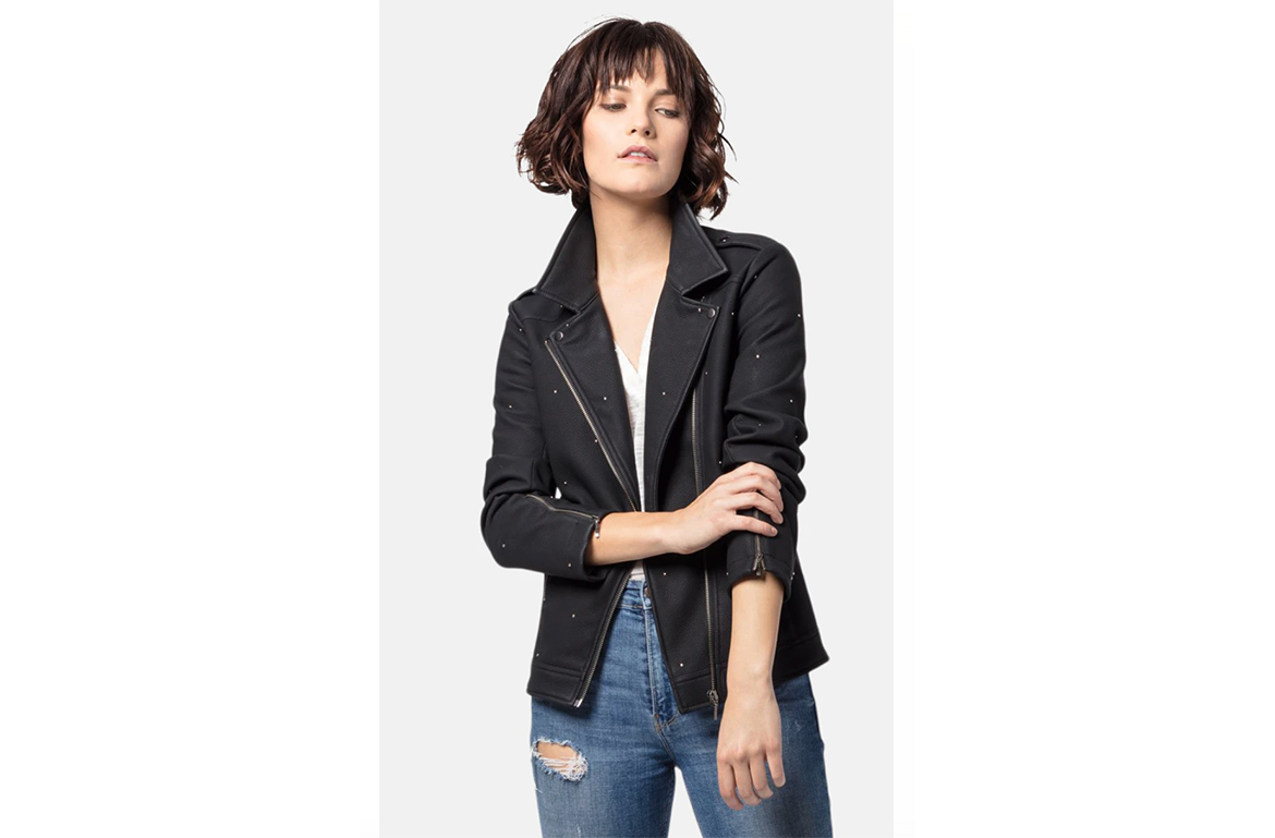 Women's Trendy Luxurious Supreme Leather Biker Jacket with