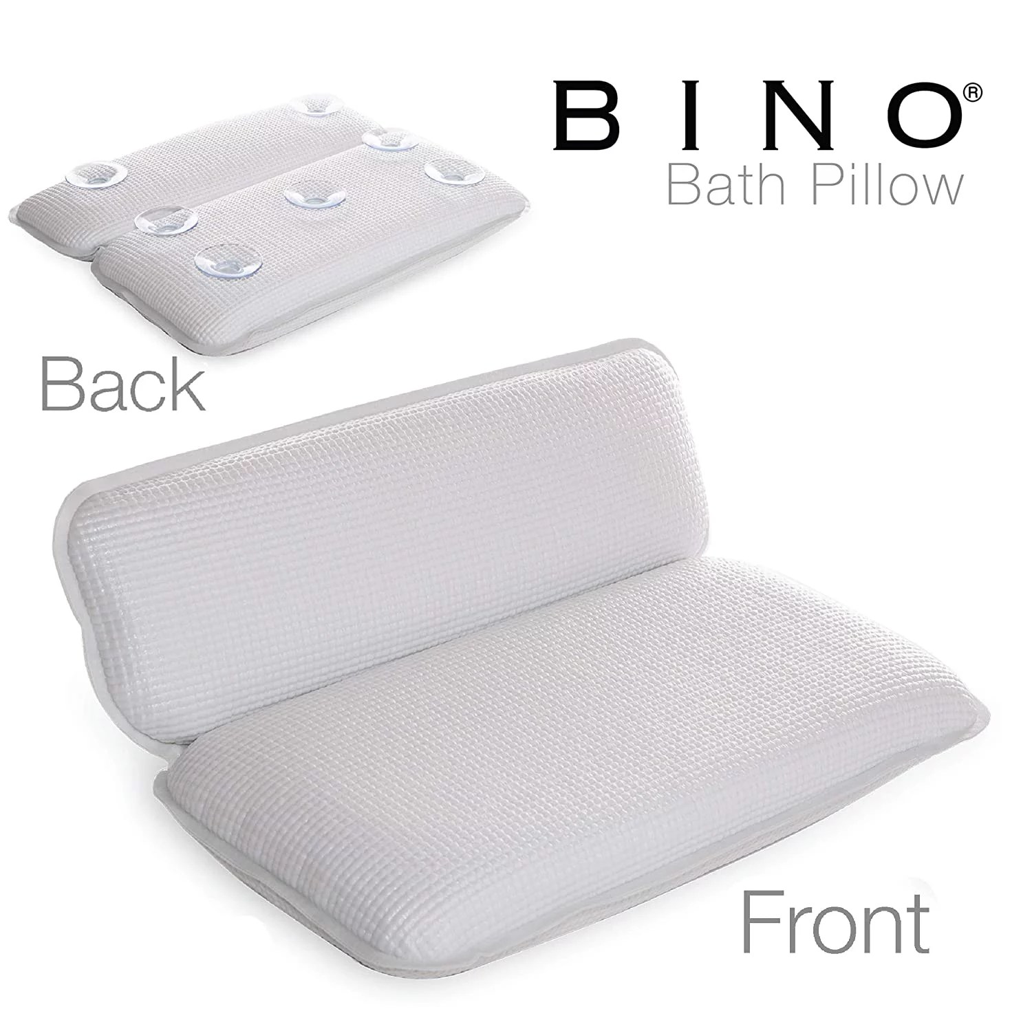 Idle Hippo Bath Pillow, Tencel Spa Bathtub Pillow, Ultra Soft Bath Pillows  for Tub Neck and Back Support, Quick Dry Bath Tub Pillow Headrest for  Bathtub, Machine Wash - Light Blue 