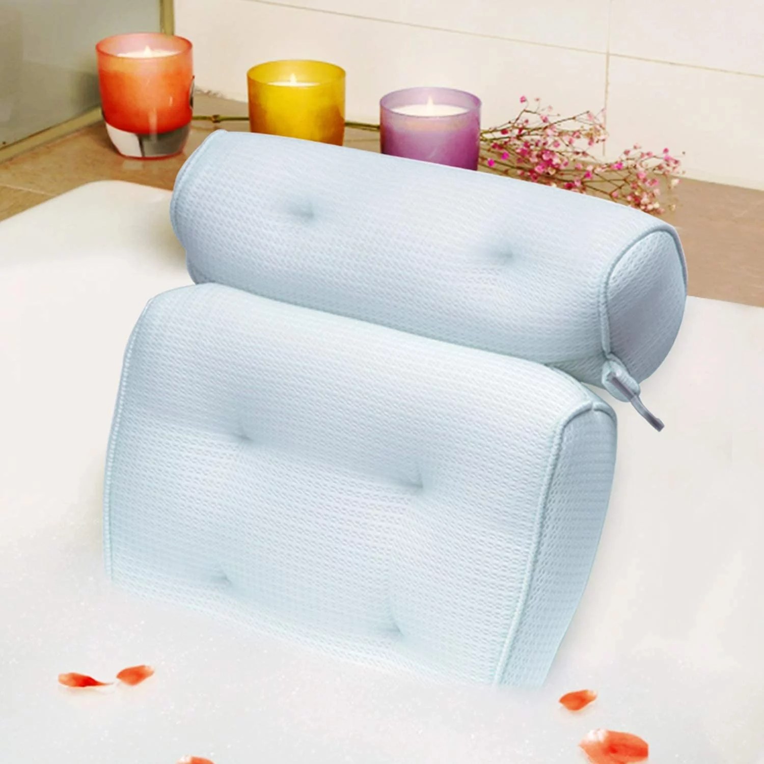 Everlasting Comfort Luxury Bath Pillow - Head, Neck, Back Support