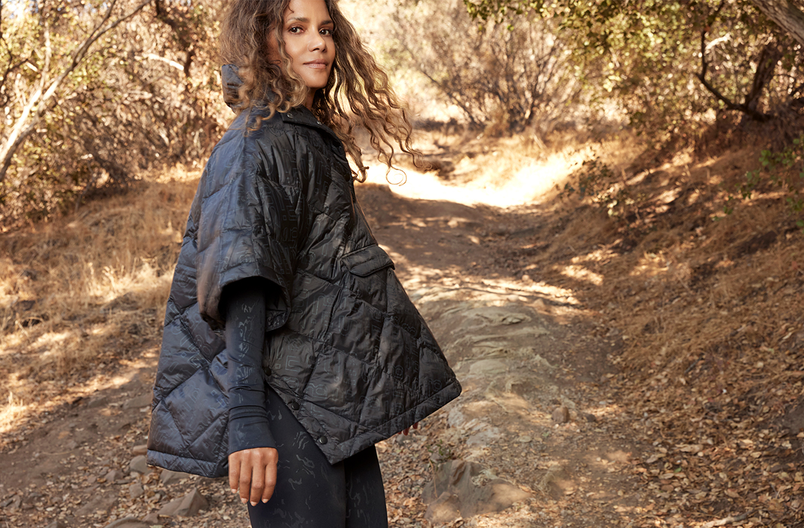 Halle Berry x Sweaty Betty: Storm Power High Shine Zip Through Jacket, Halle Berry x Sweaty Betty Have Reunited And We're About to Feel So Good in  The Re:Spin Edit
