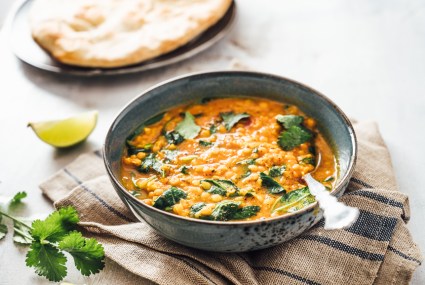 This Herby Sweet Potato and Lentil Soup Is Packed With Protein and Fiber (And It Curbs Food Waste)