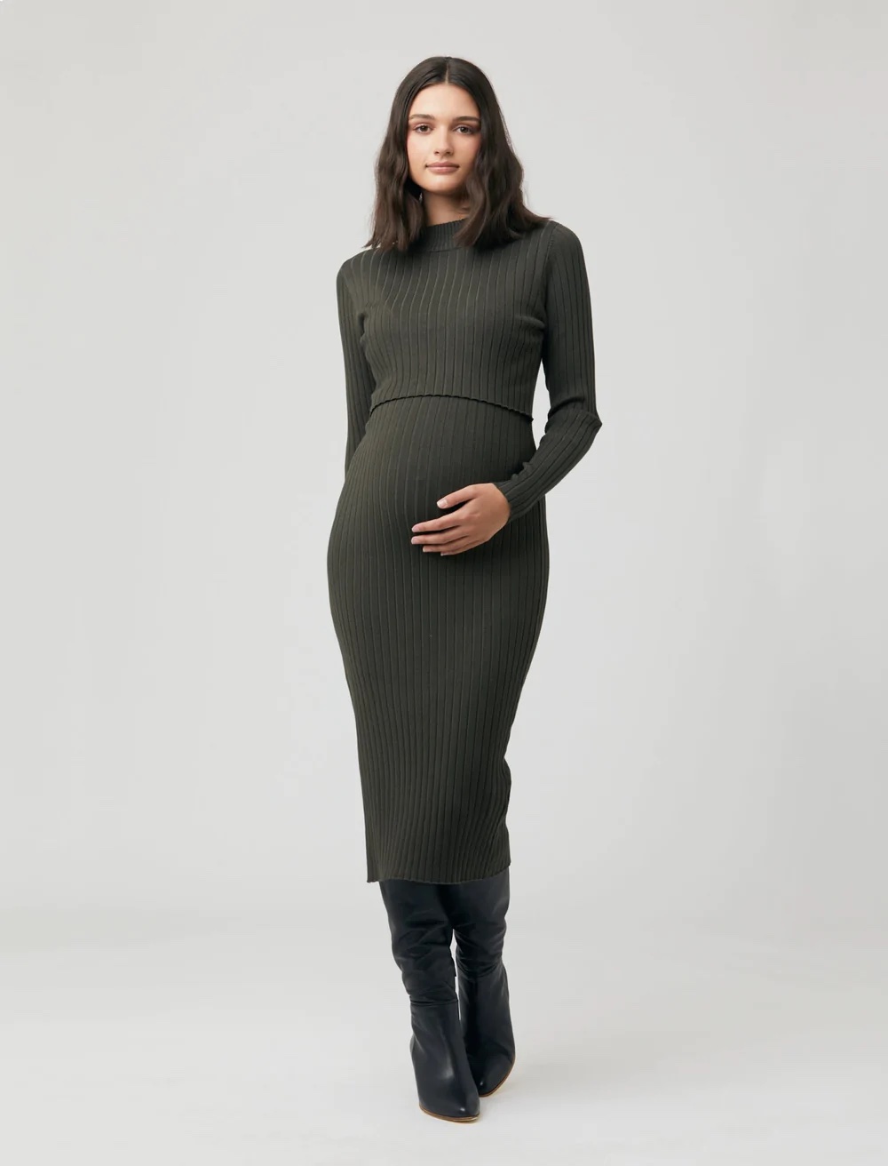 Ripe Nella Rib Nursing Knit Dress