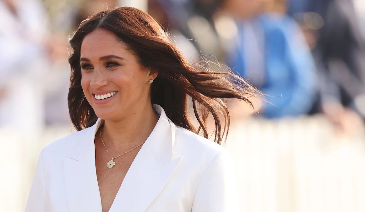 Meghan Markle Wore a Strapless Jumpsuit and Toe-Ring Sandals