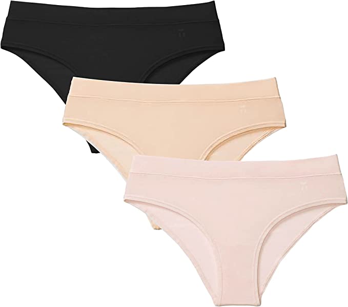 Seamless Underwear for Women Stretch Cotton Knickers Full Briefs Breathable  Panties No-Show Hipster (Apricot,M) at  Women's Clothing store
