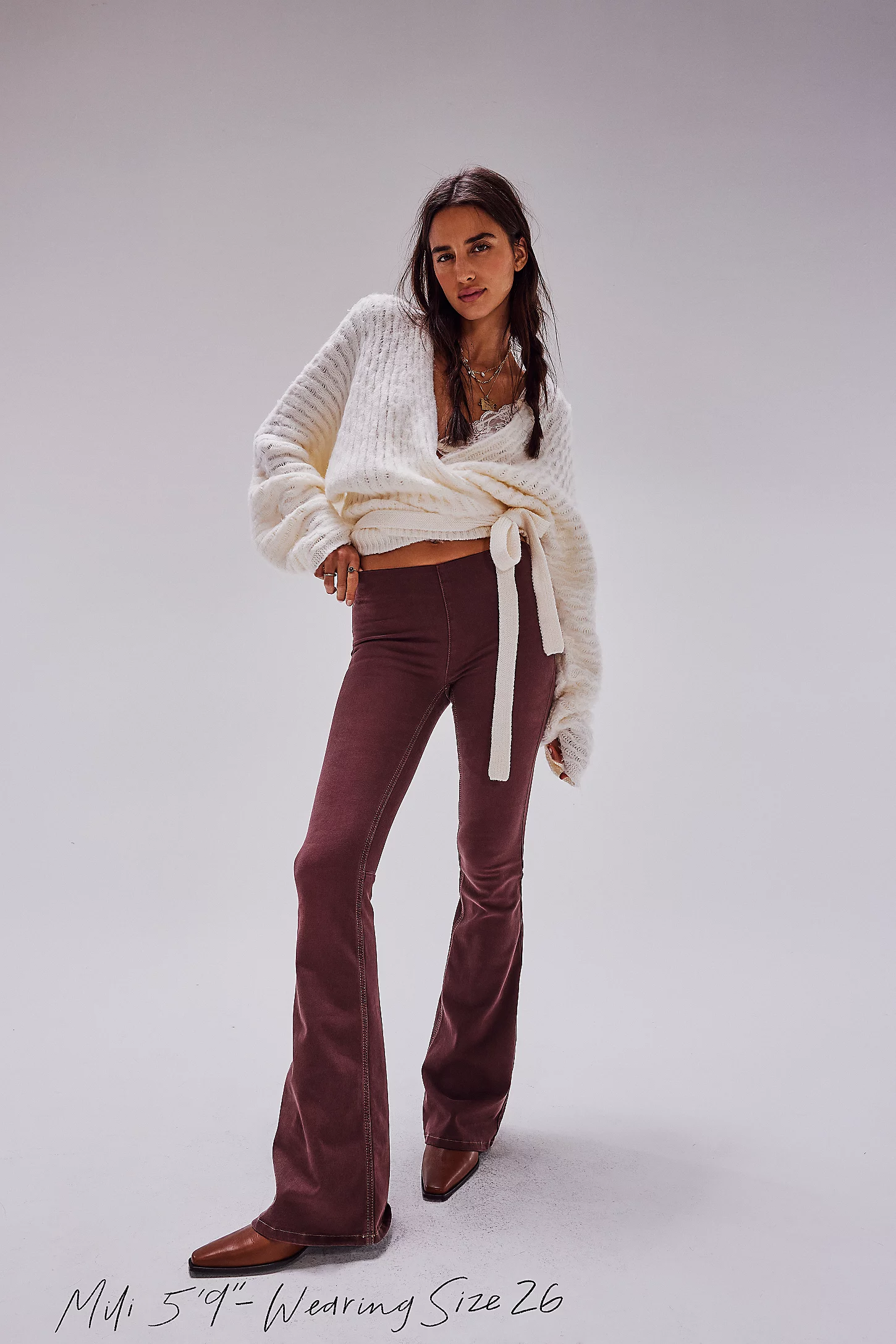 Free People Penny Pull-On Flare Jeans