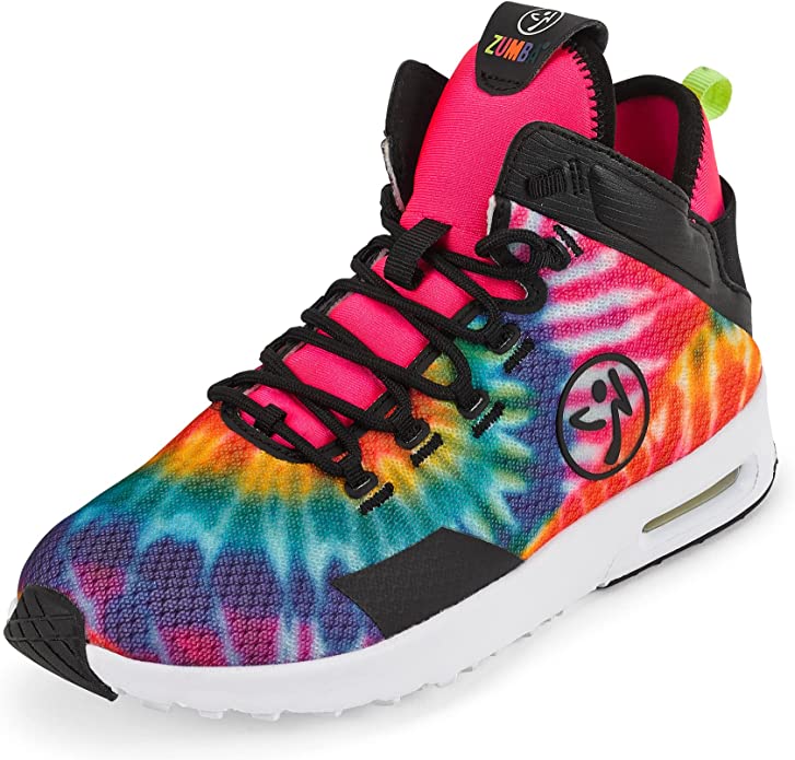 ZUMBA Air Funk Dance Sneakers Mid Top Shoes for Women