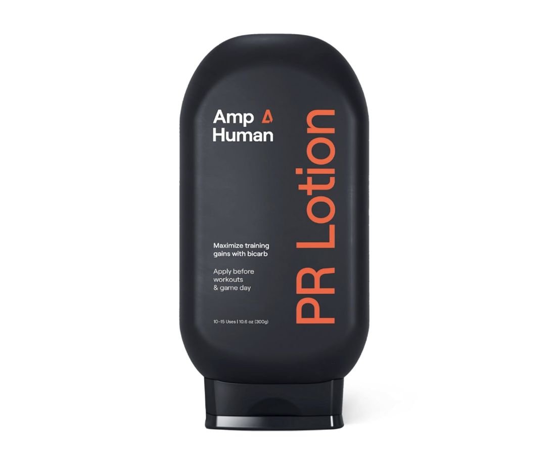 amp pr lotion on white background