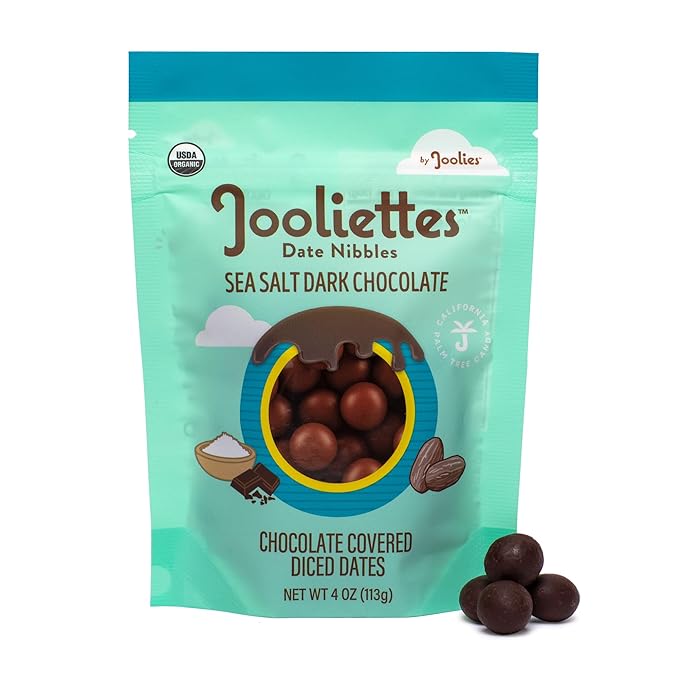 joliettes dark chocolate date nibbles, best stocking stutffers for women