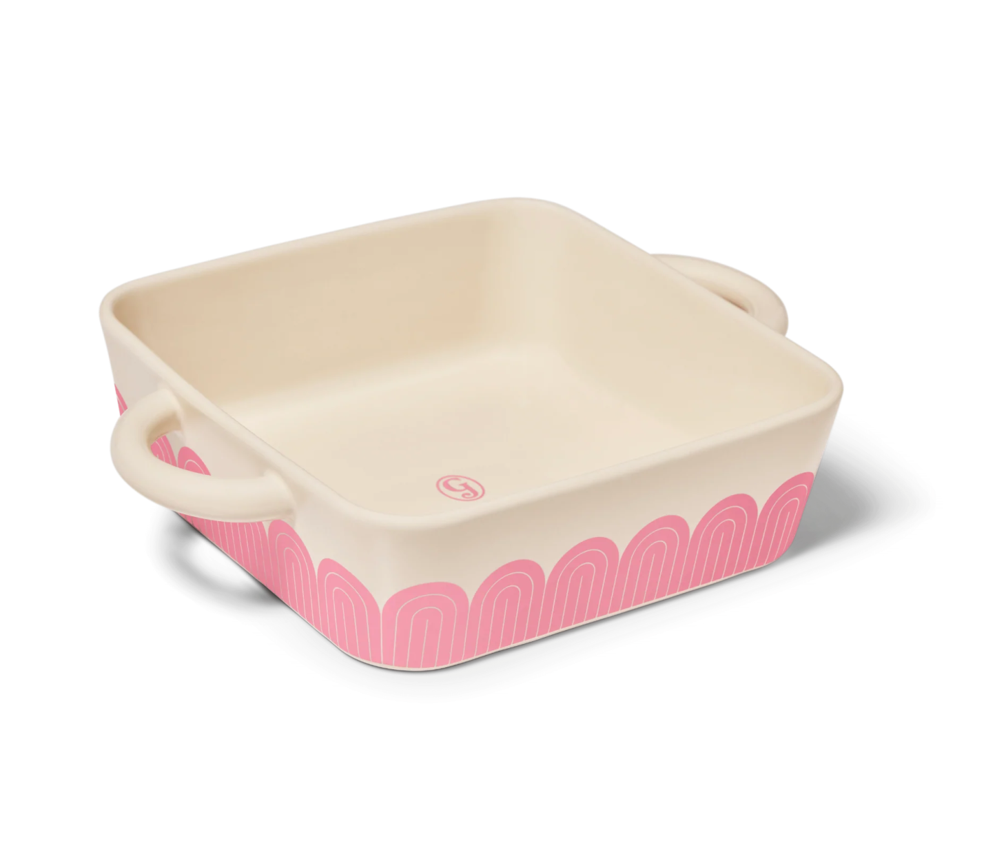 little hottie baking dish in pink on a white background