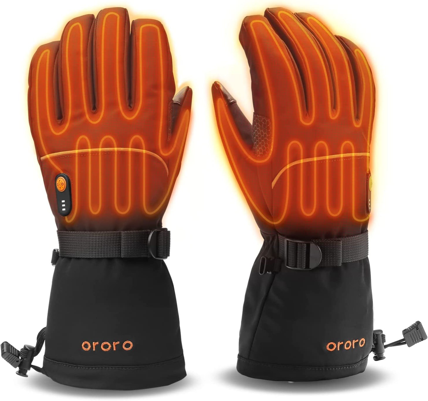 ActionHeat AA Battery Heated Snow Gloves for Men
