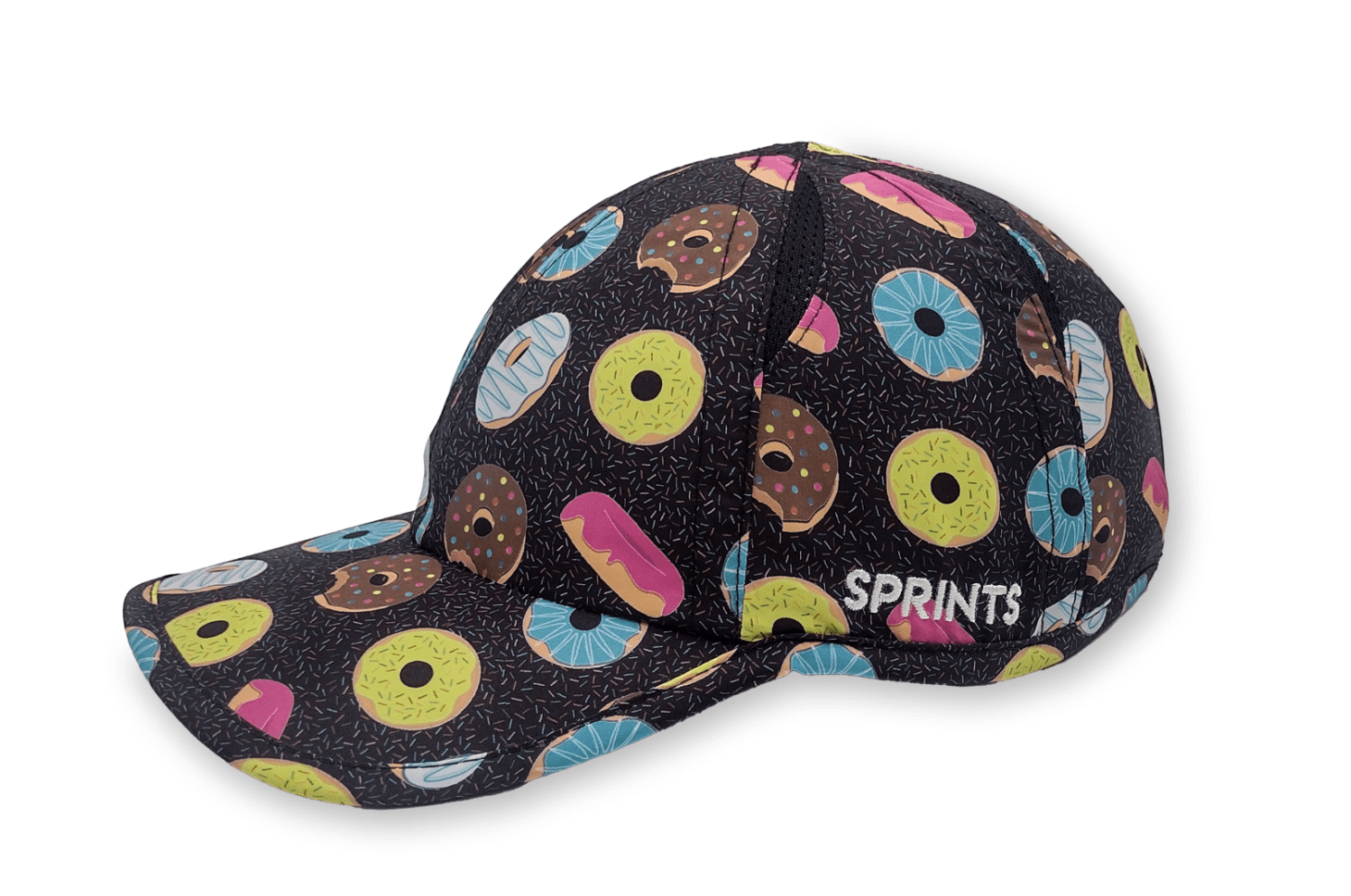 sprints donut running hat on white background