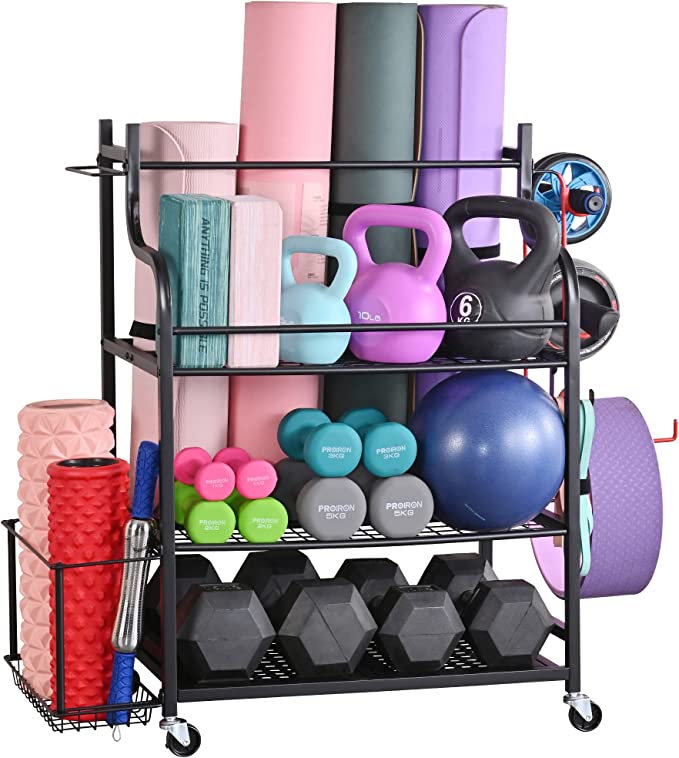 This Affordable Storage Rack Transformed My Home Gym