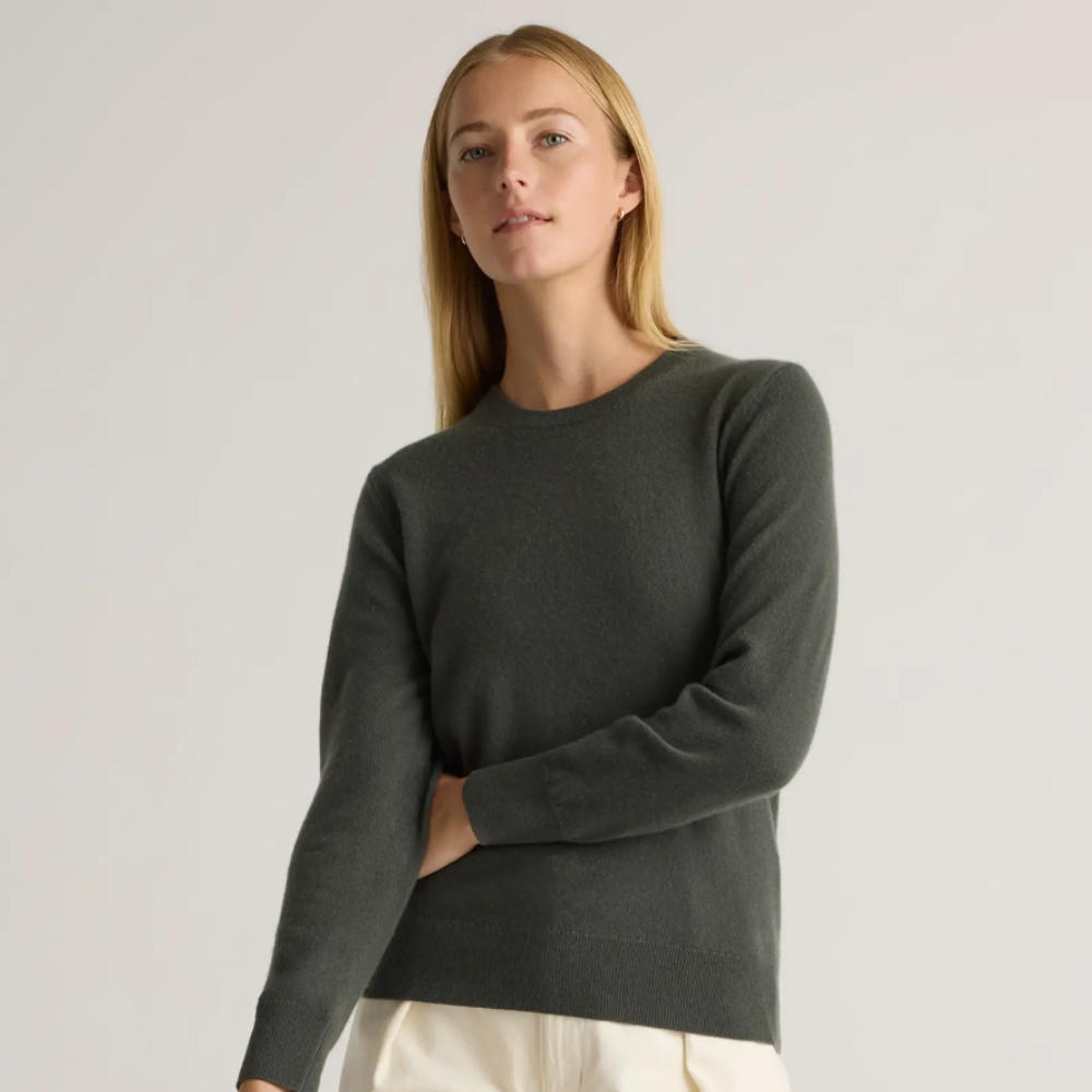 Quince Mongolian Cashmere Crewneck Sweater