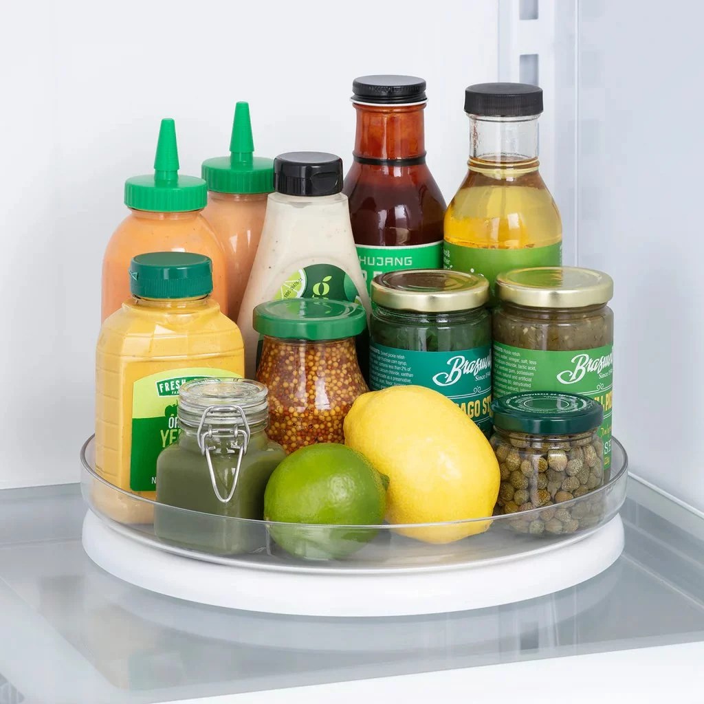 A Lazy Susan Is the Game Changer Your Fridge Needs