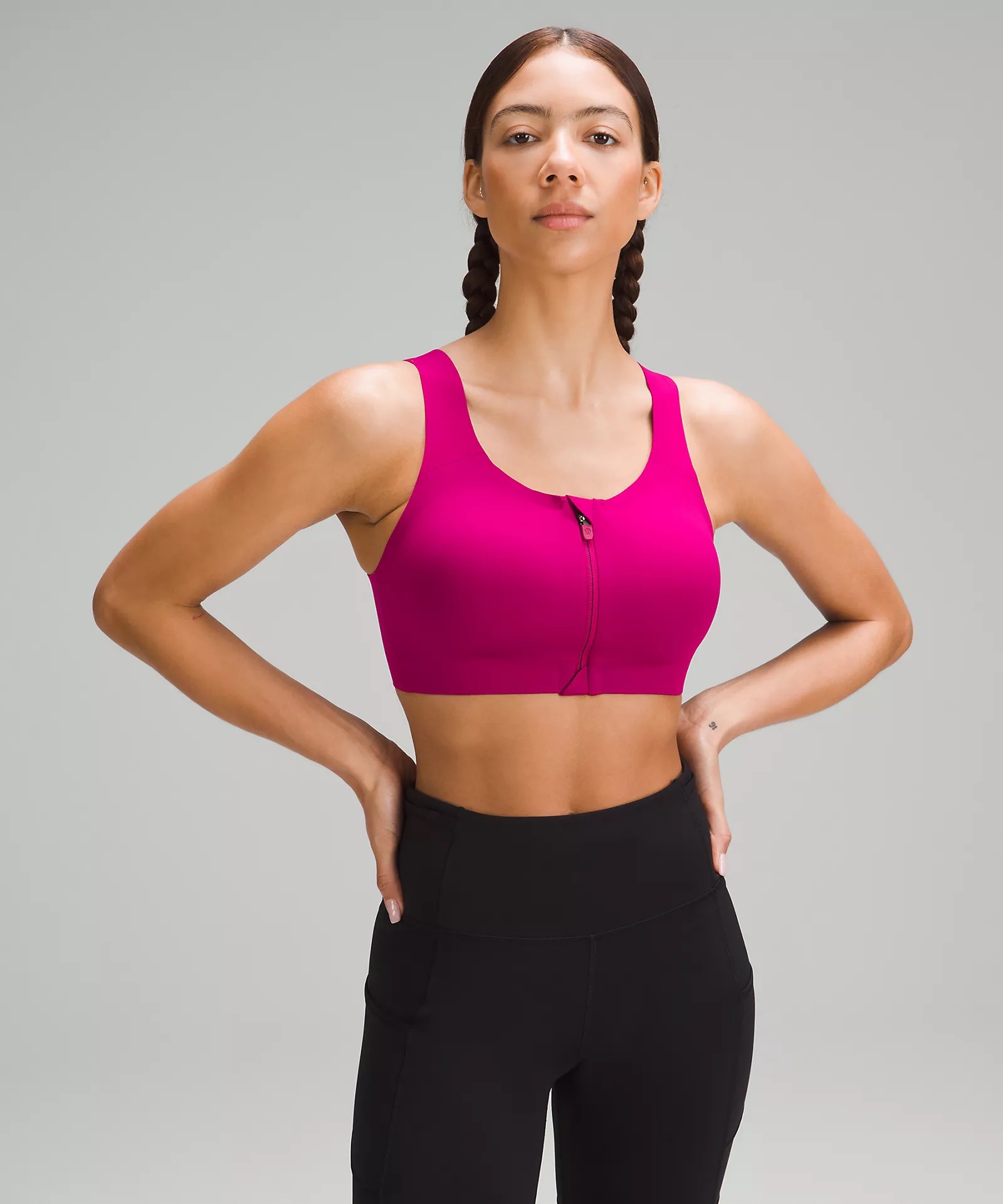 No Underwire Womens Front Closure Sports Bra Workout Active Yoga