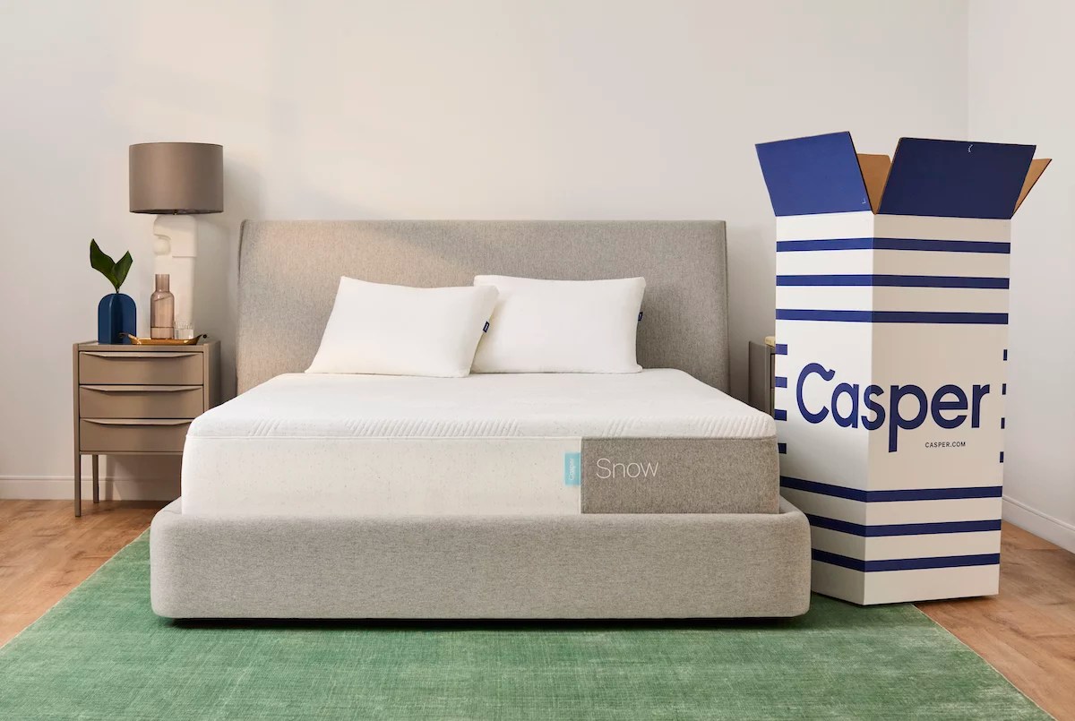 casper snow mattress box