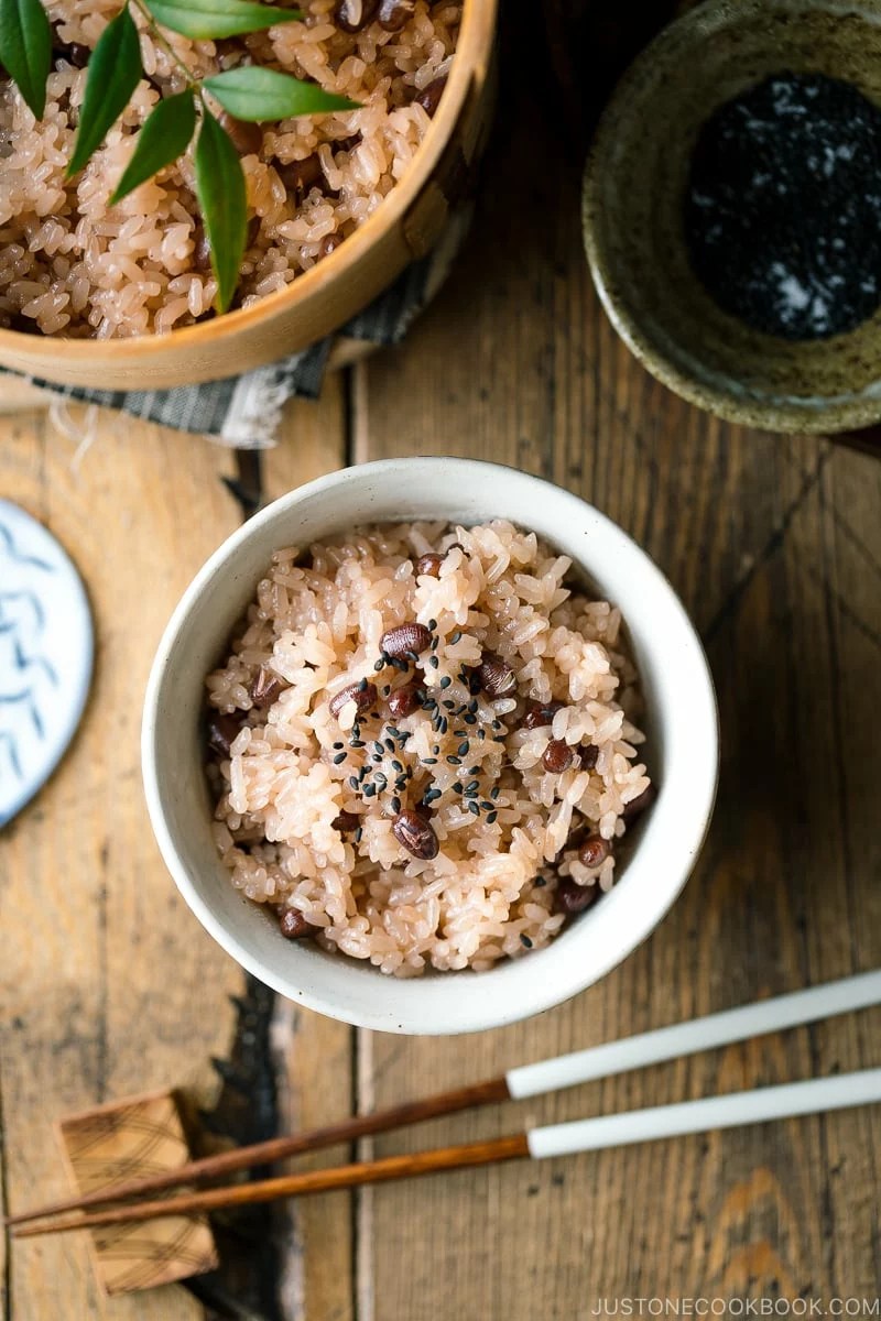 hoe rode bonen en rijst sekihan te maken