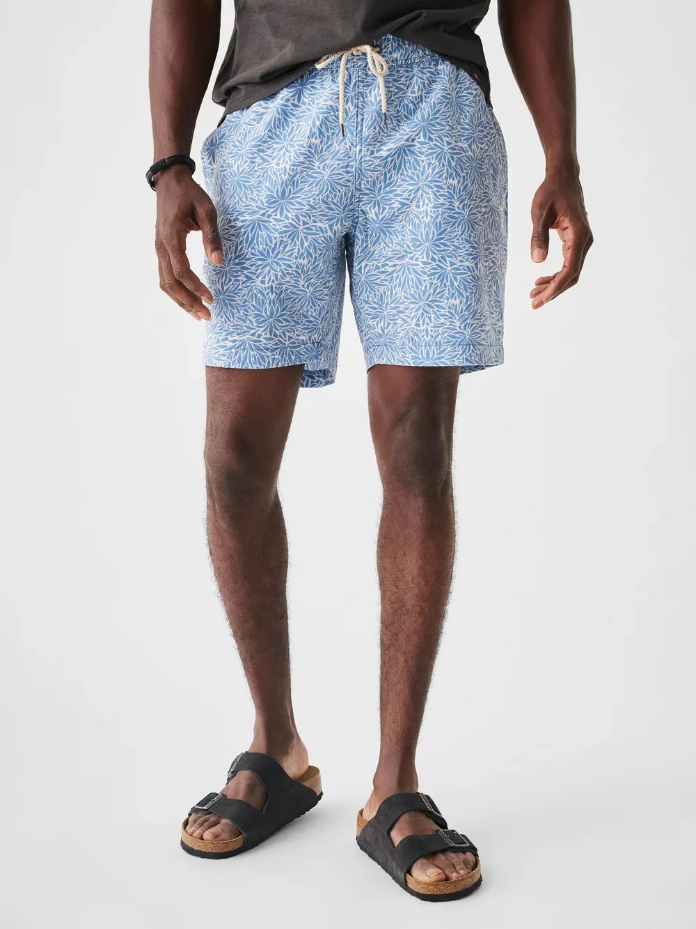 Faherty Straight-Leg Long-Length Printed Recycled Swim Shorts - Men - Blue Swimwear - Xs