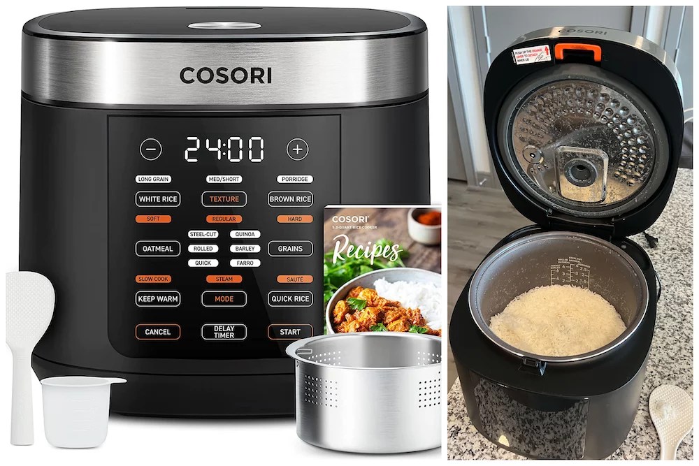 COSORI Rice Cooker Maker 18 Functions, Stainless Steel Steamer
