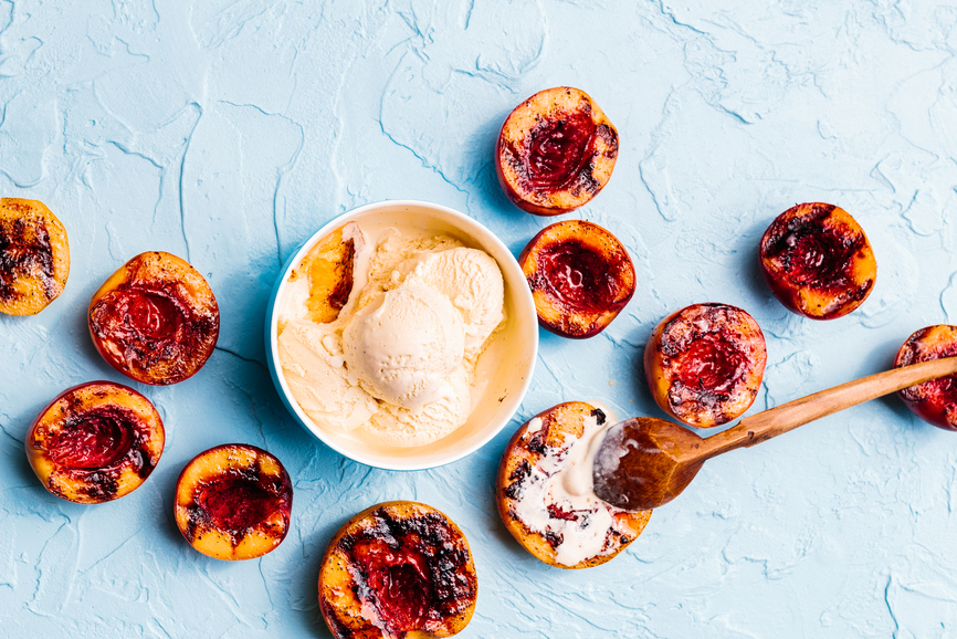 Vegan Peach Ice Cream Recipe With Antioxidants